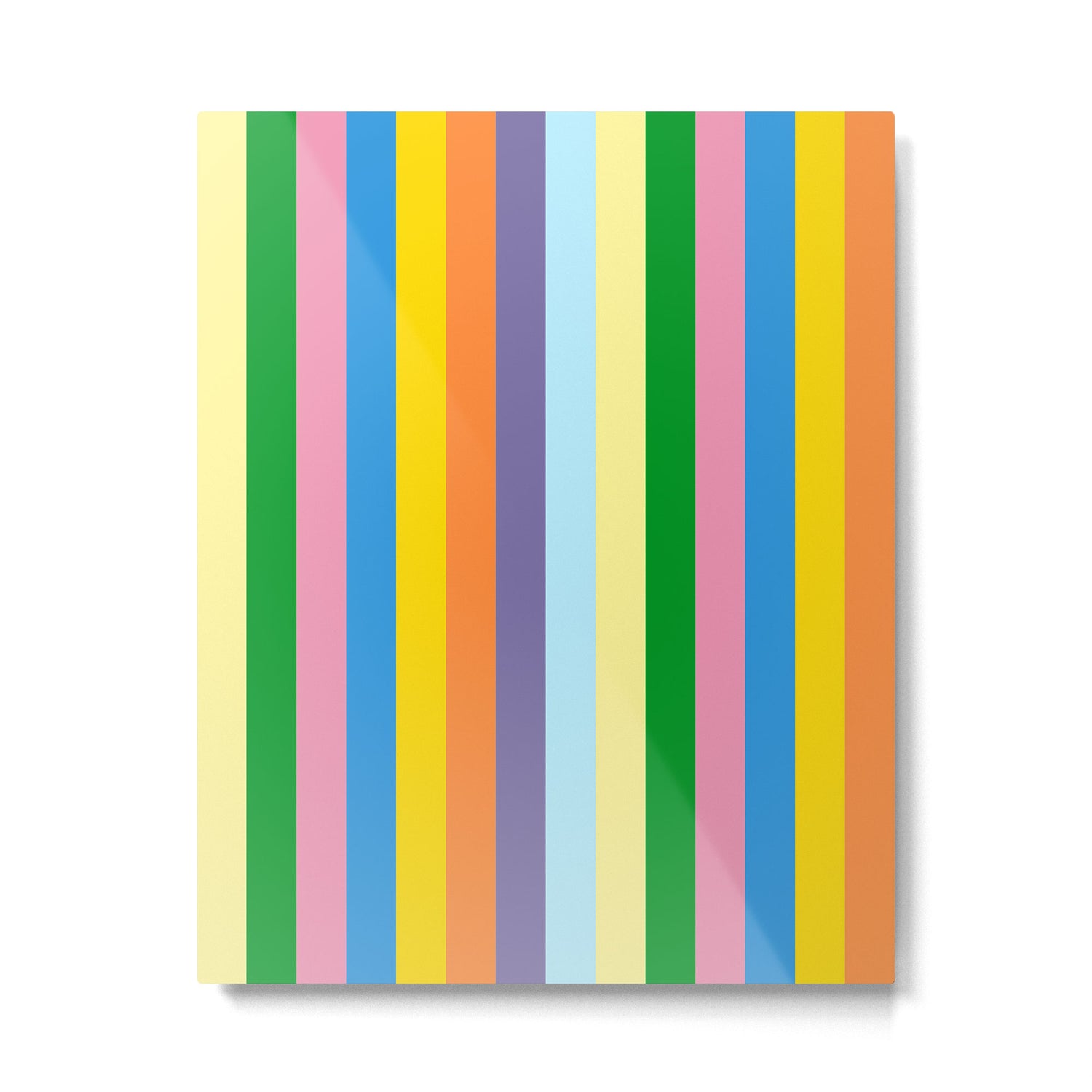 Fun Stripes Colorful Vertical Pattern Metal Print Gallery Image 4