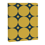 Futura Mid-century Modern Minimalist Abstract Pattern in Mustard Yellow and Navy Blue Canvas Print Gallery Image 8