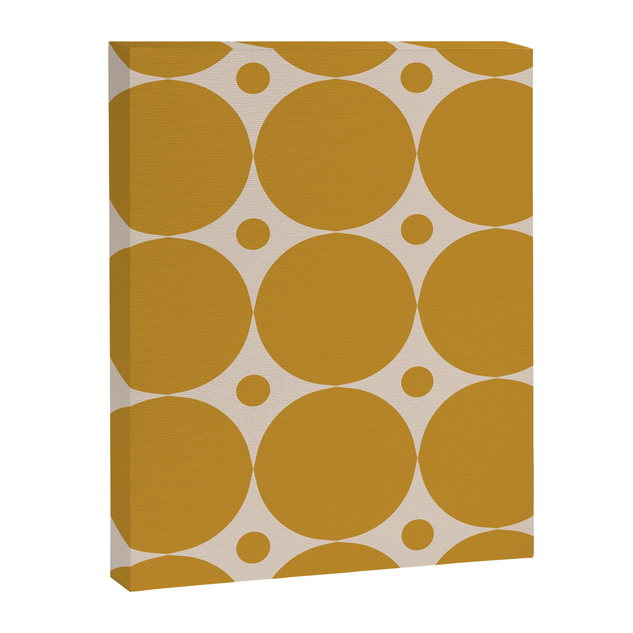Futura Mid-century Modern Minimalist Abstract Pattern in Mustard Gold Canvas Print Gallery Image 8