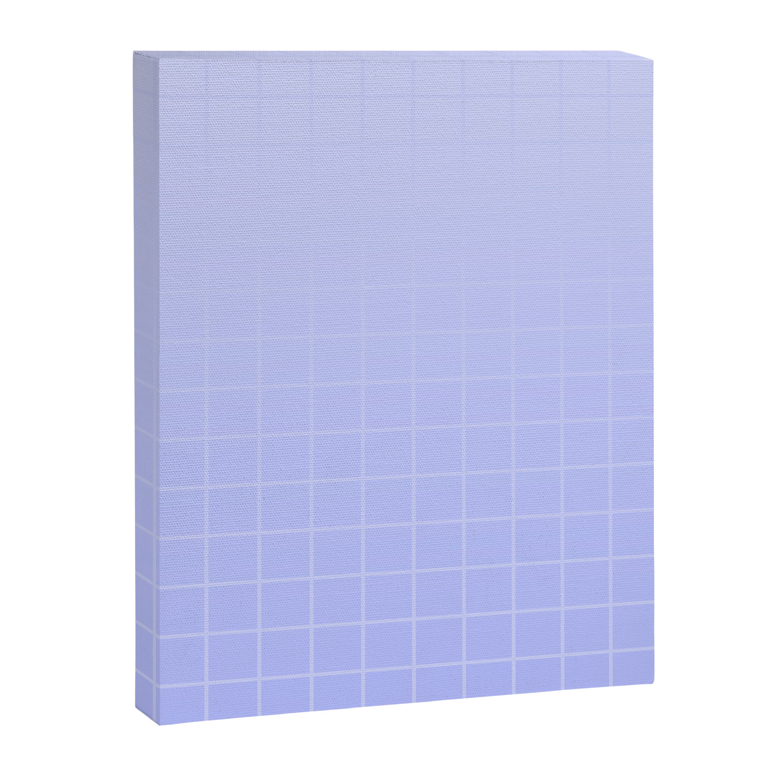 Future Grid Dreamy Ombre Minimal Pattern in Soothing Lavender Pastel Canvas Print Gallery Image 8