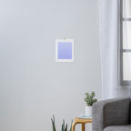 Future Grid Dreamy Ombre Minimal Pattern in Soothing Lavender Pastel Art Print Gallery Image 3