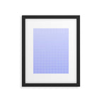 Future Grid Dreamy Ombre Minimal Pattern in Soothing Lavender Pastel Framed Art Print Gallery Image 6