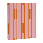 Geo Chain Pink and Orange Geometric Block Stripes Vertical Pattern Canvas Print Gallery Image 8