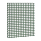 Gingham Check Country Cottage Pattern in Sage Green and White Canvas Print Gallery Image 6
