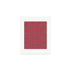 Gingham Check Eclectic Plaid Pattern in Pink and Brown Art Print Gallery Image 1