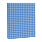 Gingham Check Pattern in Double Light Blue Canvas Print Gallery Image 6