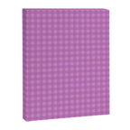 Gingham Check Pattern in Lavender Orchid Purple Canvas Print Gallery Image 6