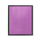 Gingham Check Pattern in Lavender Orchid Purple Framed Canvas Print Gallery Image 6