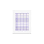 Gingham Check Pattern in Pastel Lavender Purple Art Print Gallery Image 1