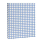 Gingham Check Pattern in Pastel Light Blue and White Canvas Print Gallery Image 6
