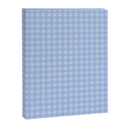 Gingham Check Pattern in Pastel Powder Blue Canvas Print Gallery Image 6