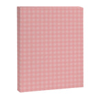 Gingham Check Pattern in Pretty Pastel Soft Pink Canvas Print Gallery Image 6