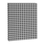 Gingham Check Plaid Pattern in Black and Gray Canvas Print Gallery Image 6