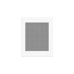Gingham Check Plaid Pattern in Black and Gray Art Print Gallery Image 1