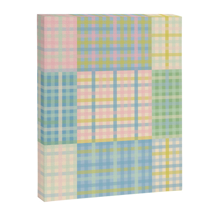 Gingham Patchwork Pastel Checkered Pattern Canvas Print Gallery Image 1
