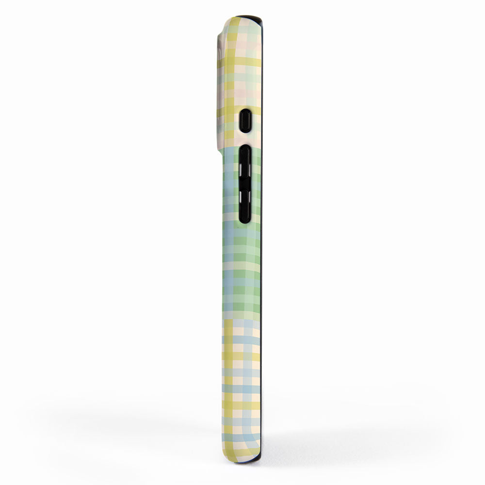 Gingham Patchwork Pastel Checkered Pattern iPhone Case Gallery Image 2