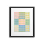 Gingham Patchwork Pastel Checkered Pattern Framed Art Print Gallery Image 6