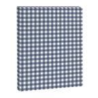 Gingham Plaid Pattern in Navy Blue and White Canvas Print Gallery Image 6