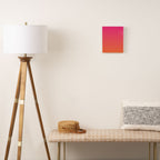 Gradient Fade Hot Pink to Orange Ombré Canvas Print Gallery Image 2