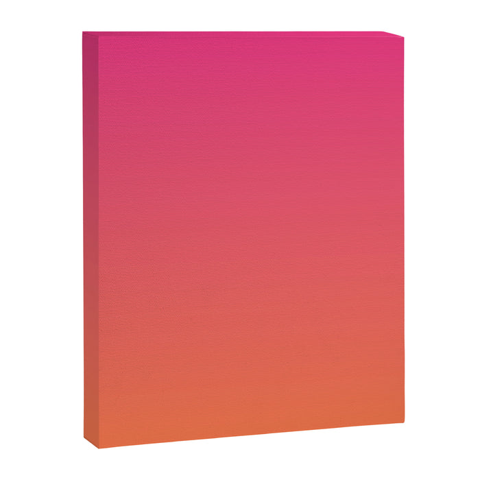 Gradient Fade Hot Pink to Orange Ombré Canvas Print Gallery Image 1