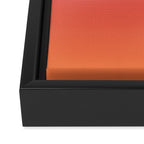 Gradient Fade Hot Pink to Orange Ombré Framed Canvas Print Gallery Image 3