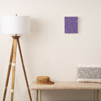 Grape Purple Squiggle Abstract Pattern Canvas Print Gallery Image 2