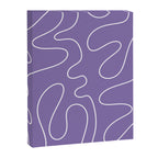 Grape Purple Squiggle Abstract Pattern Canvas Print Gallery Image 8