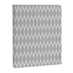 Gray Mid Century Modern Geometric Hexad Pattern Canvas Print Gallery Image 6