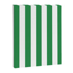 Green and White Stripes Canvas Print Gallery Image 8