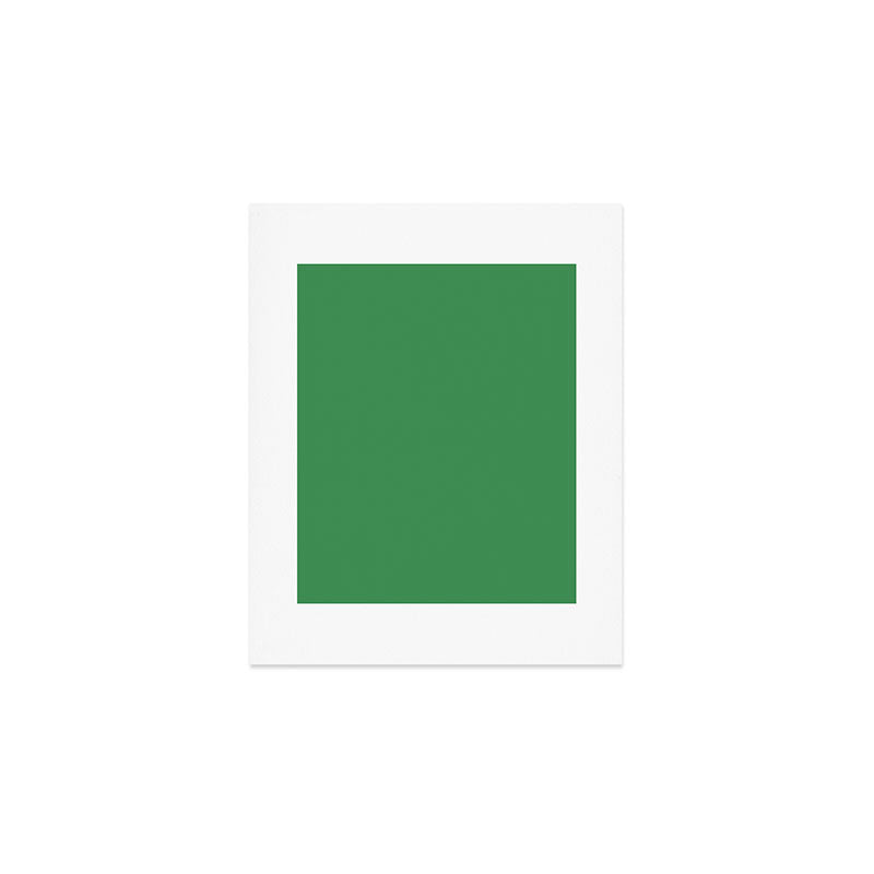 Green Solid Color Art Print Gallery Image 1