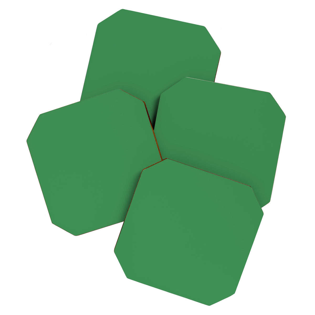 Green Solid Color Coaster Gallery Image 1