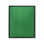 Green Solid Color Framed Canvas Print Gallery Image 8