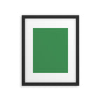 Green Solid Color Framed Art Print Gallery Image 6
