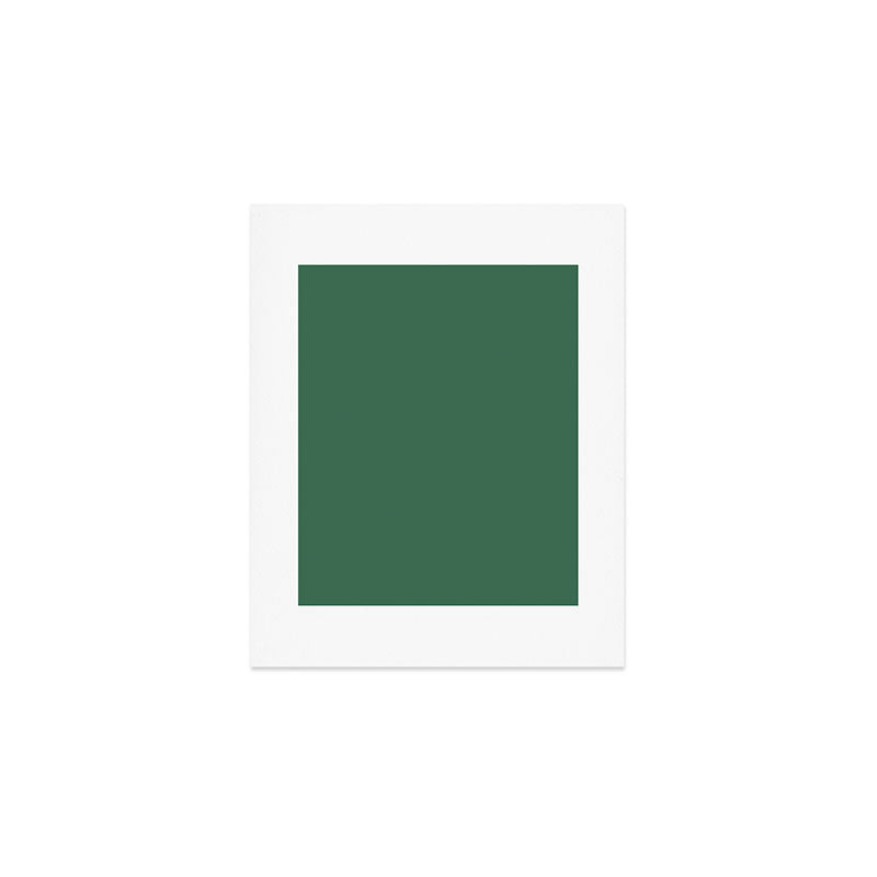 Green Solid Modern Retro Color Art Print Gallery Image 1