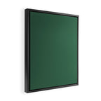 Green Solid Modern Retro Color Framed Canvas Print Gallery Image 2