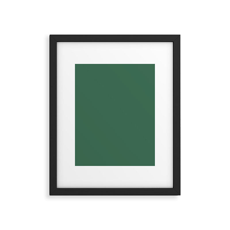 Green Solid Modern Retro Color Framed Art Print Gallery Image 6