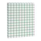 Grid Lines Green and White Geometric Pattern Canvas Print Gallery Image 8