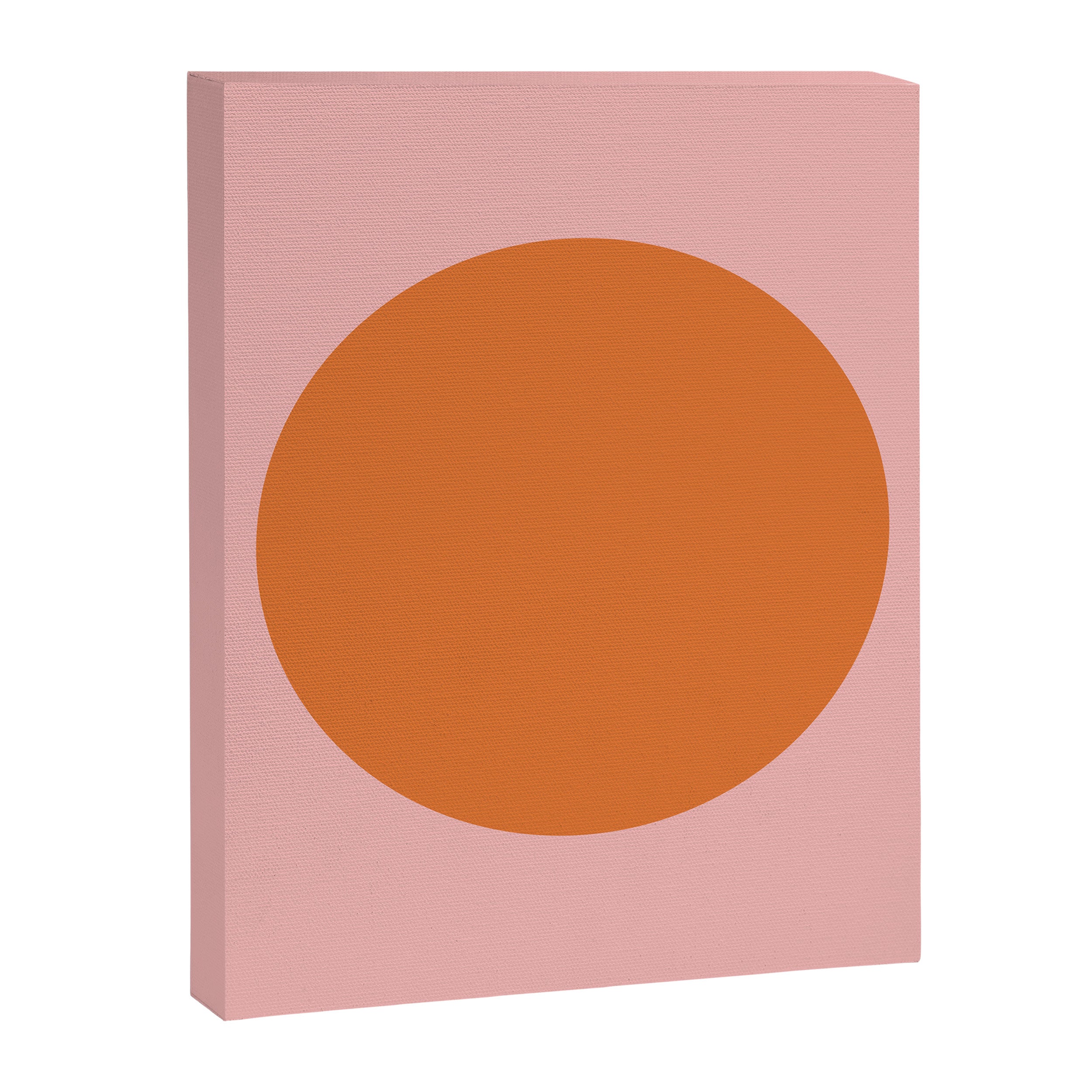 Groovy Dot Pink and Orange Minimalist Canvas Print Gallery Image 8