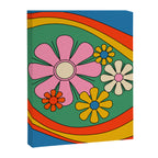 Groovy Floral Daydream Colorful Retro 60s 70s Flowers Canvas Print Gallery Image 8