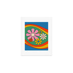 Groovy Floral Daydream Colorful Retro 60s 70s Flowers Art Print Gallery Image 1