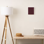 Halloween Gingham Check Pattern Purple Orange Black  Canvas Print Gallery Image 2