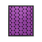 Halloween Mod Dots Pattern in Purple and Black Framed Canvas Print Gallery Image 8