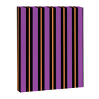 Halloween Stripes Purple Black Orange Vertical Stripe Pattern Canvas Print Gallery Image 8