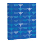 Hanukkah Chanukah Menorah Chanukkiah Pattern in Blue Canvas Print Gallery Image 8