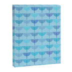 Hanukkah Chanukah Menorah Chanukkiah Pattern in Blue and Turquoise  Canvas Print Gallery Image 8