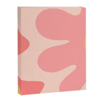 Happy Flower 60s Retro Vibe Pink Blush Mustard  Canvas Print Gallery Image 8