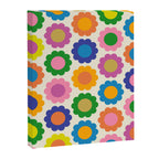 Happy Flowers Colorful Springtime Pattern Canvas Print Gallery Image 8