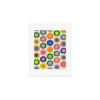 Happy Flowers Colorful Springtime Pattern Art Print Gallery Image 1