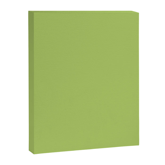 Happy Light Lime Green Solid Canvas Print Gallery Image 1