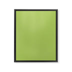 Happy Light Lime Green Solid Framed Canvas Print Gallery Image 8